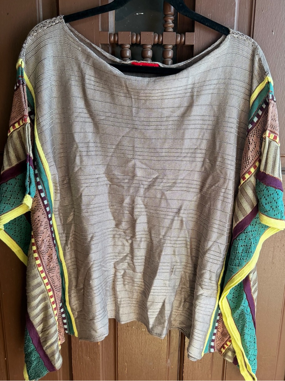 Cecilia Prado Metallic Knit Poncho
